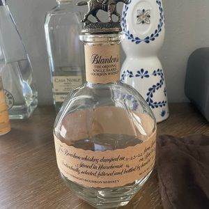 Empty Blanton’s bottle